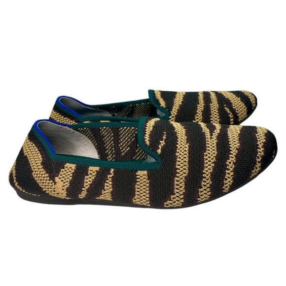 Rothy’s The Loafer Chai Zebra Print Shoes Women’s Size 7.5 Slip On Flats - Picture 9 of 10